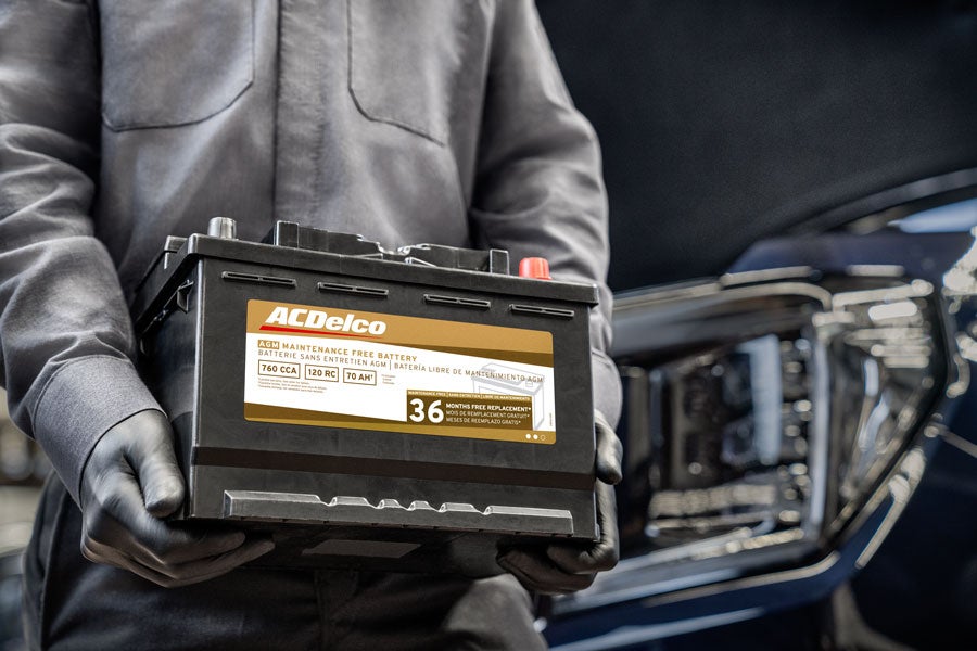 ACDelco battery replacement service for Chevrolet vehicles