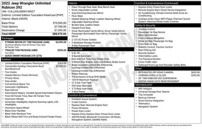 2022 Jeep Wrangler Unlimited Rubicon 392 4x4