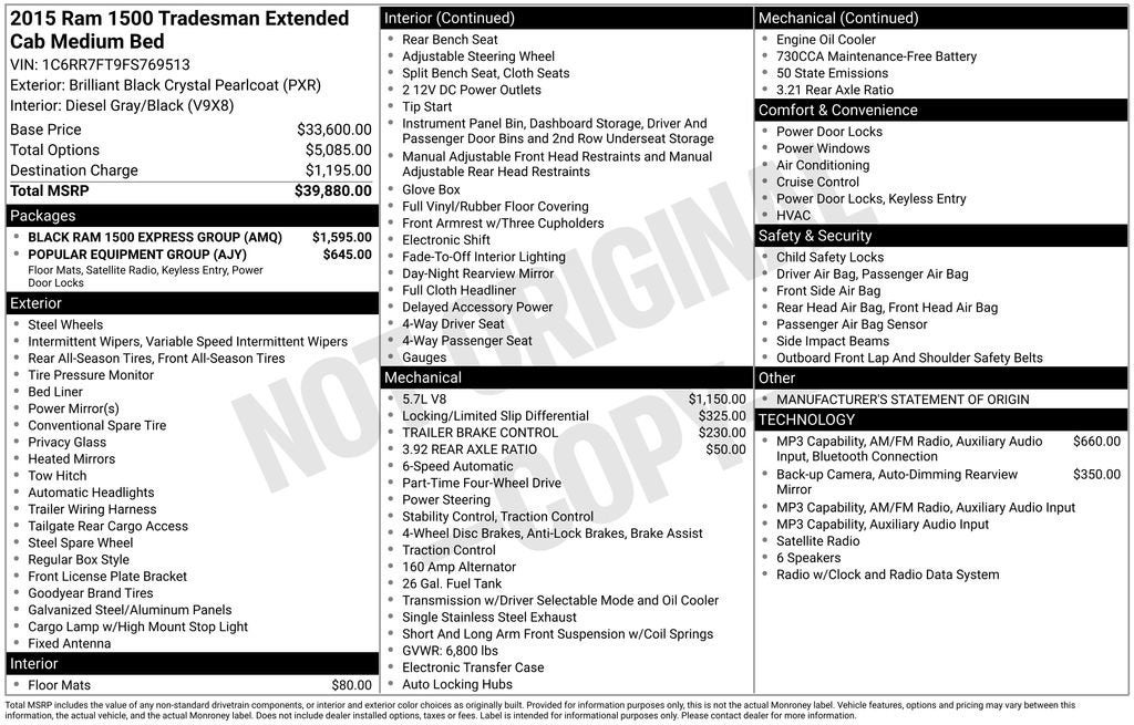 2015 RAM 1500 Express