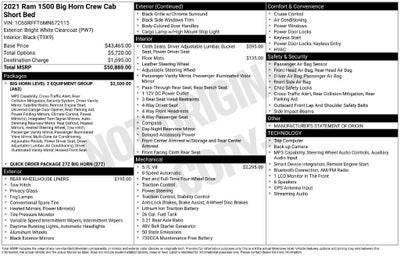 2021 RAM 1500 Big Horn