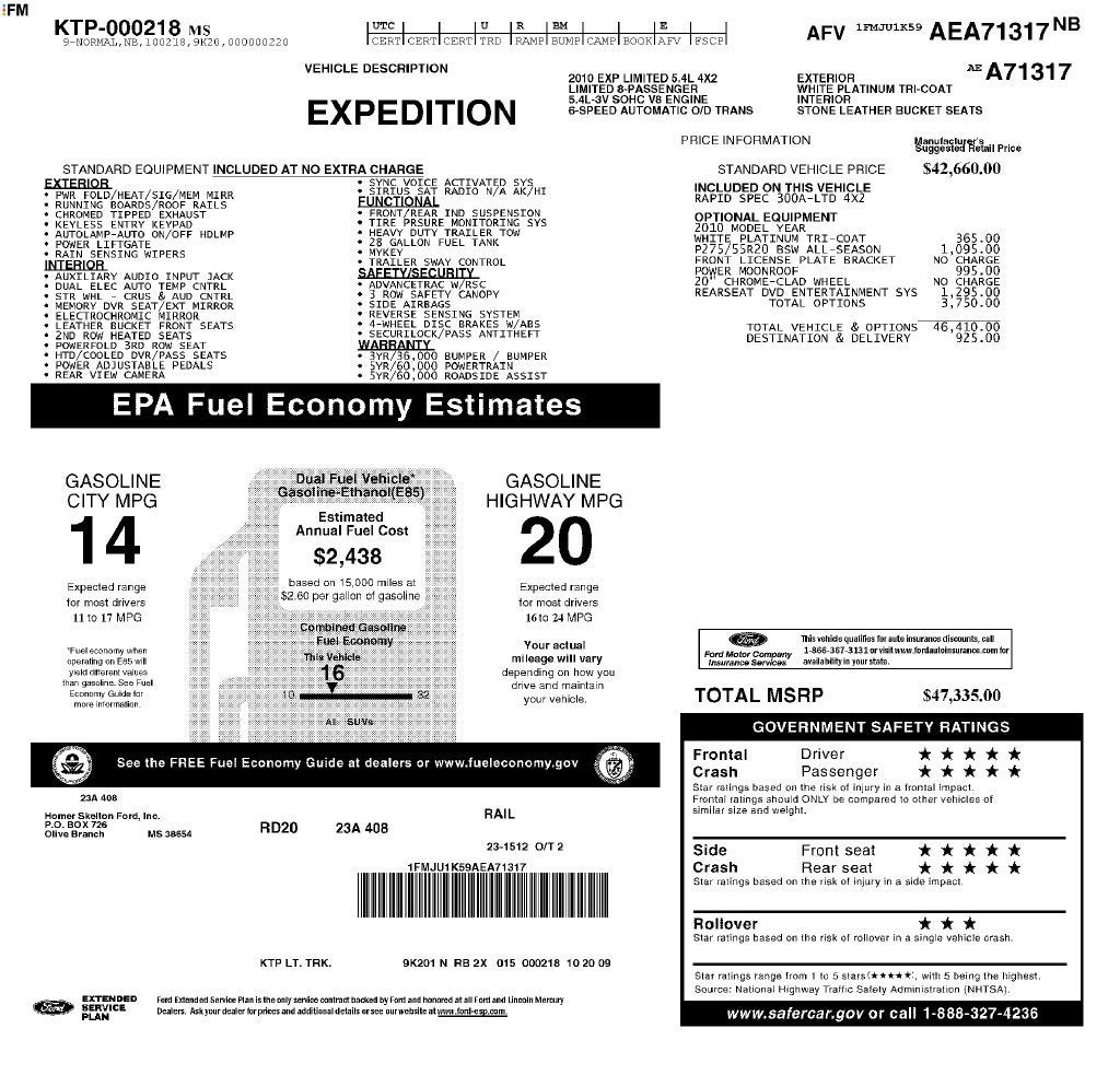 2010 Ford Expedition Limited