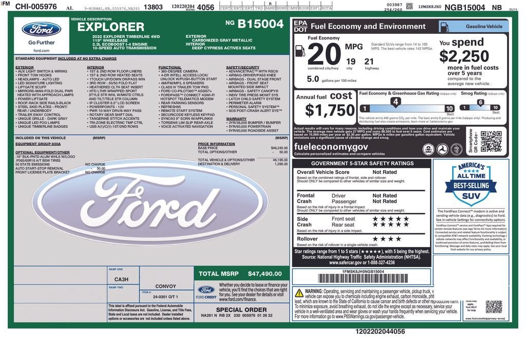 2022 Ford Explorer Timberline