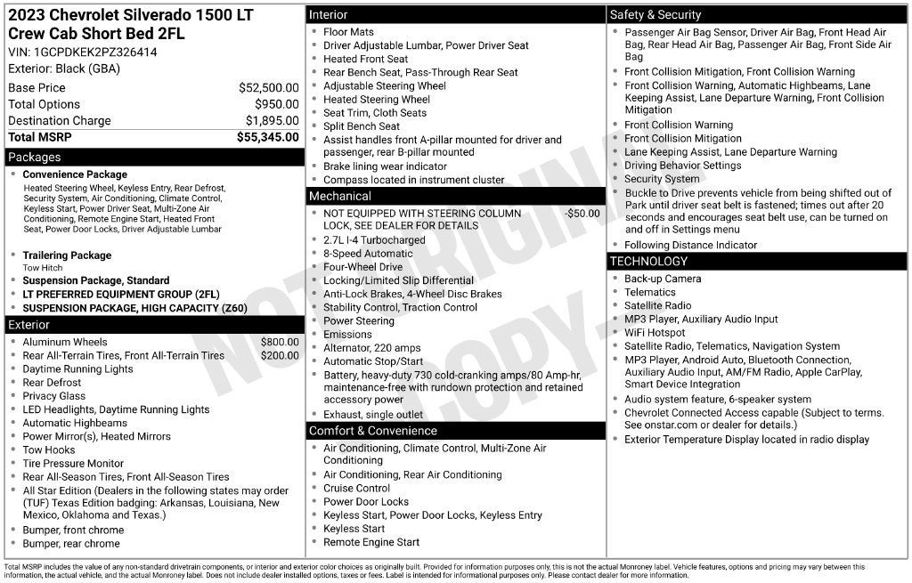 2023 Chevrolet Silverado 1500 LT