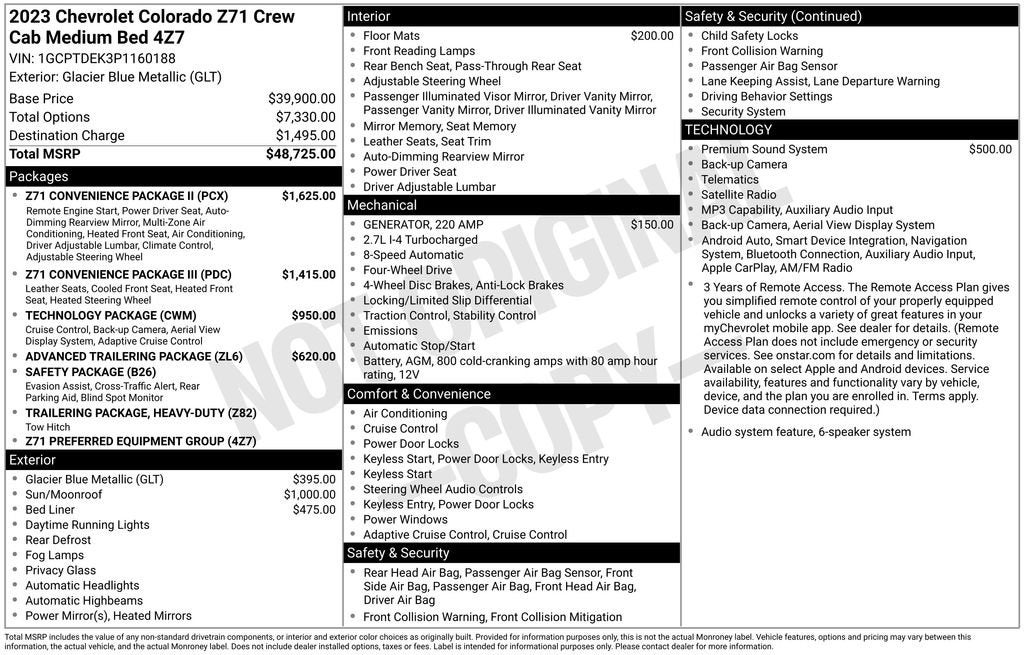 2023 Chevrolet Colorado Z71