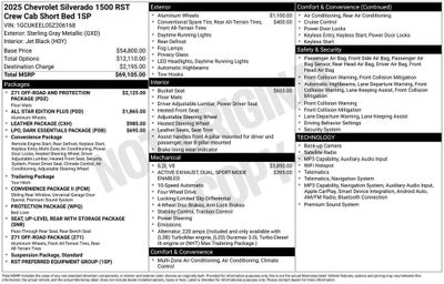 2025 Chevrolet Silverado 1500 RST