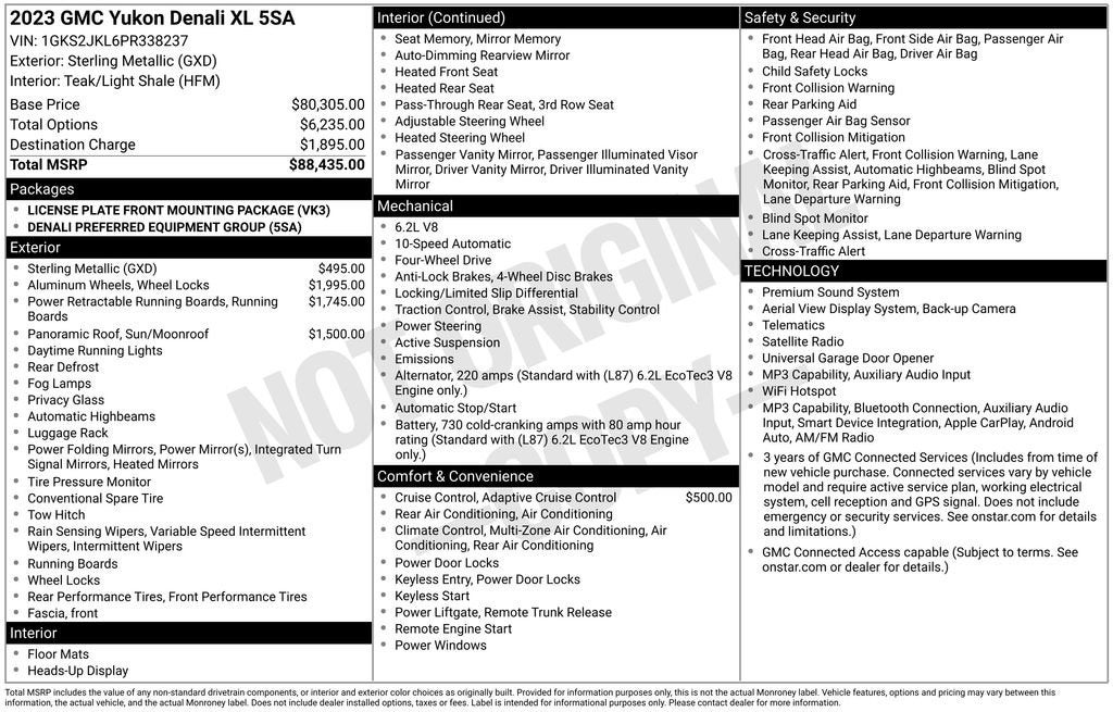 2023 GMC Yukon XL Denali