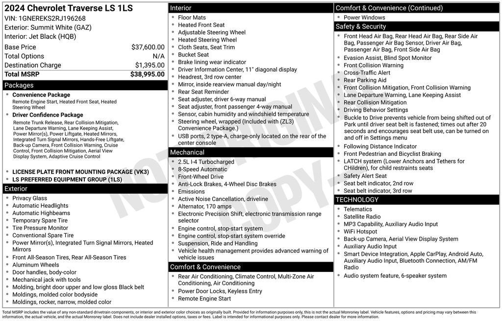 2024 Chevrolet Traverse LS