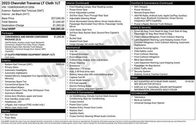 2023 Chevrolet Traverse LT Cloth