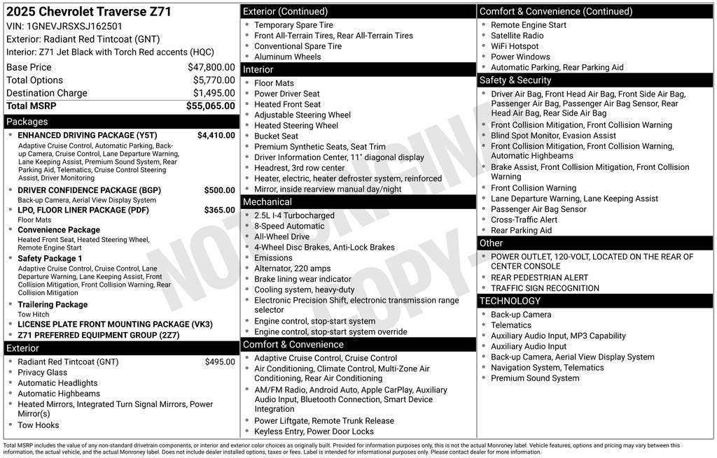 2025 Chevrolet Traverse Z71 - Photo 21
