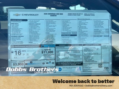 2026 Chevrolet Suburban High Country