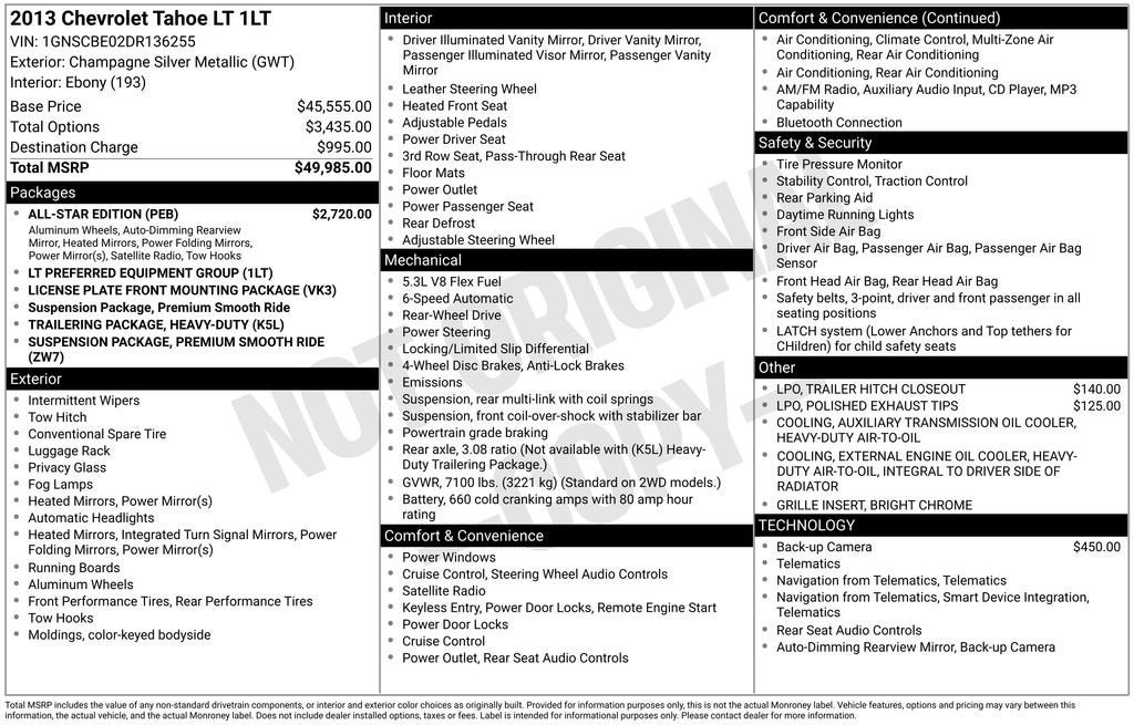 2013 Chevrolet Tahoe LT