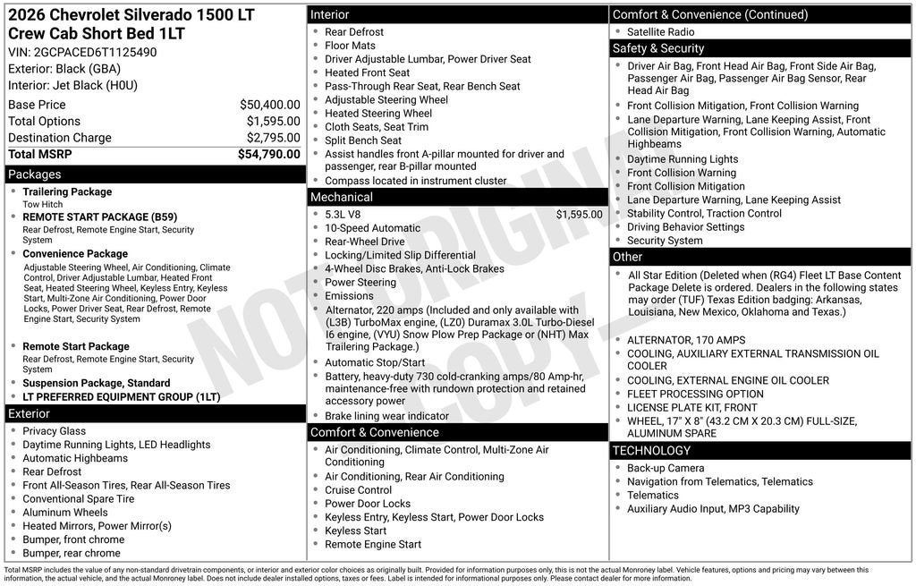2026 Chevrolet Silverado 1500 LT