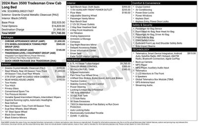 2024 RAM 3500 Tradesman Crew Cab 4x4 8' Box
