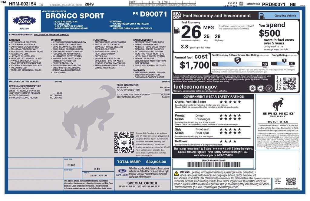 2023 Ford Bronco Sport Big Bend