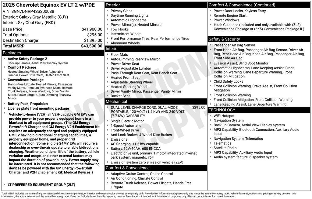 2025 Chevrolet Equinox EV LT