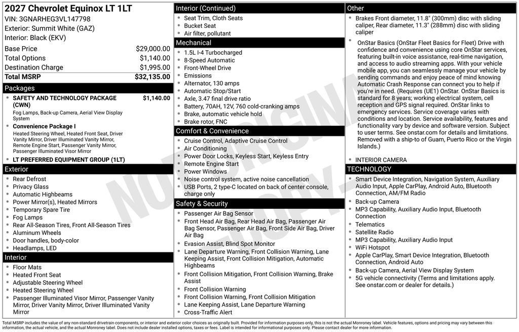 2027 Chevrolet Equinox LT