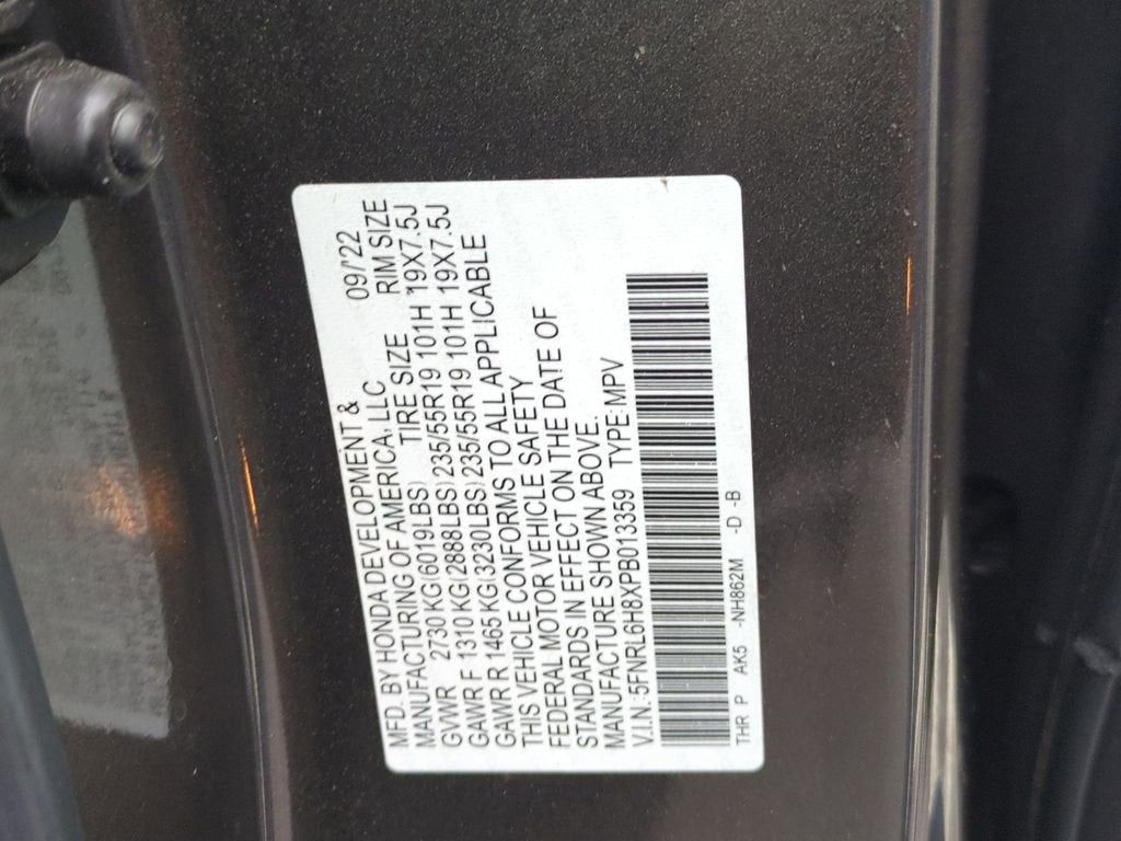 2023 Honda Odyssey Touring