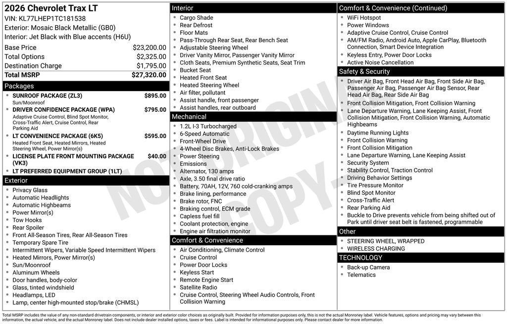 2026 Chevrolet Trax LT - Photo 25