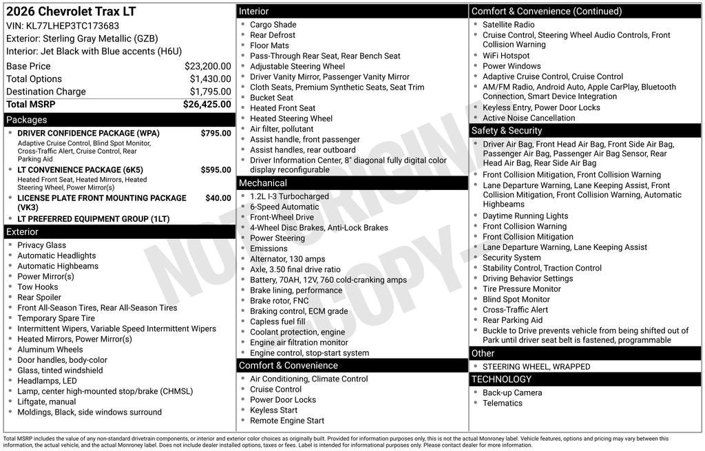 2026 Chevrolet Trax LT - Photo 25