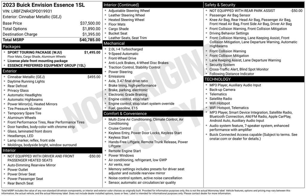 2023 Buick Envision Essence