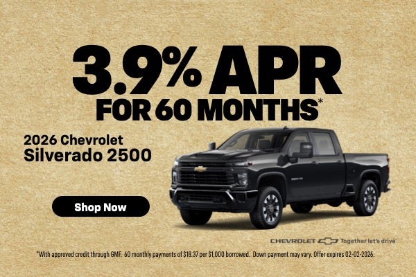 3.9% APR for 60 mos.